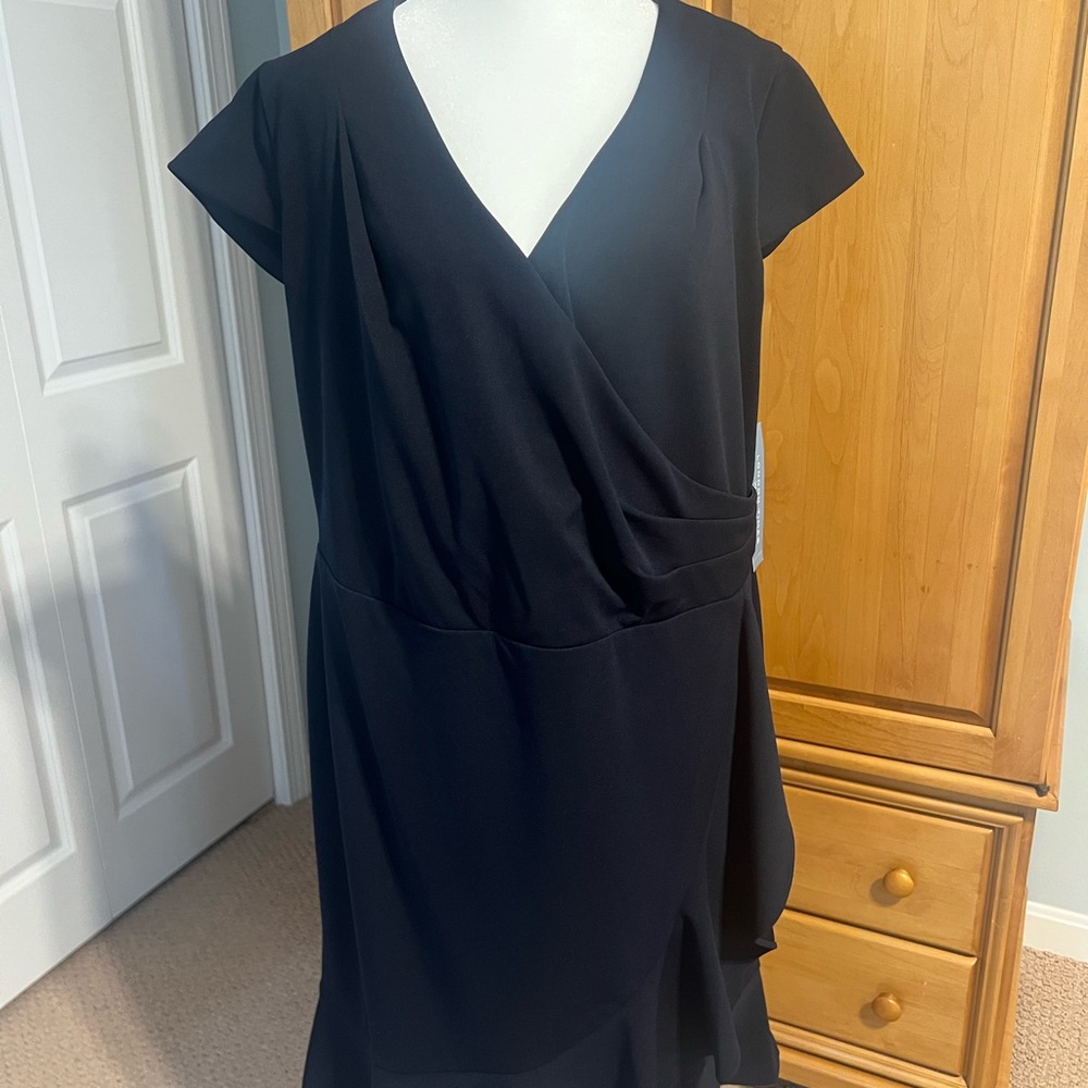 London Times Elegant Navy Dress